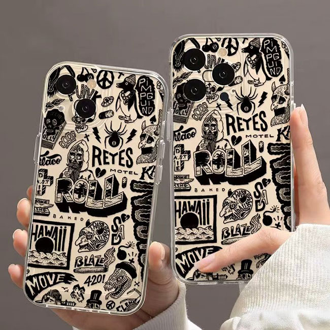 European and American monster funny element pattern phone case