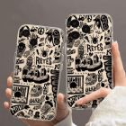 European and American monster funny element pattern phone case