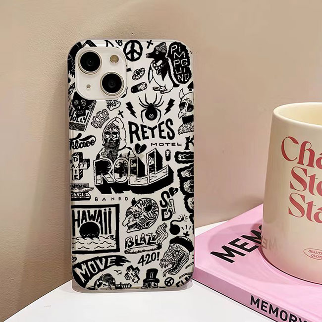 European and American monster funny element pattern phone case